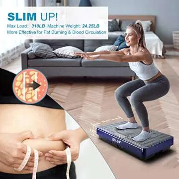 Natini Vibration Plate for Whole Body Fitness and Relaxation