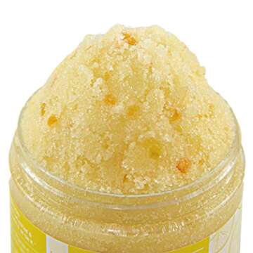 Mojo Spa Lemon Lust Face and Body Scrub | Lemon Citrus Scent | Moisturizing Sugar Based Exfoliator | 10 oz