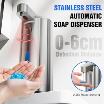 Fantictas Touchless Soap Dispenser Adjustable Rechargeable