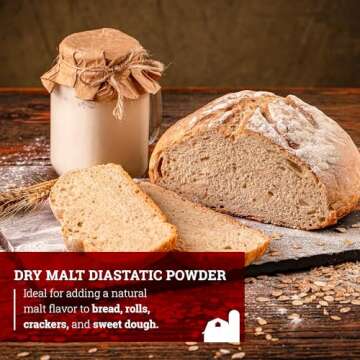 Hoosier Hill Farm Dry Malt Baking Powder for Perfect Breads
