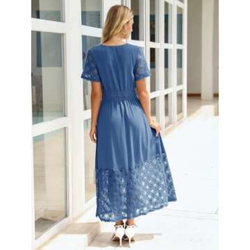 Elegant Simplee Women's Boho Maxi Dress with Pockets