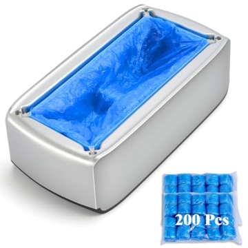 LYSHIYI Shoe Covers Machine Automatic Shoe Cover Dispenser with 200pcs Disposable Plastic Shoe Cover...
