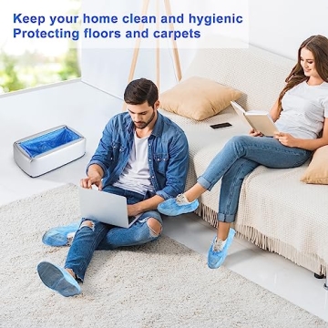 Automatic Shoe Cover Dispenser with 200 Disposable Covers