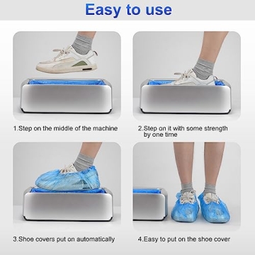 Automatic Shoe Cover Dispenser with 200 Disposable Covers