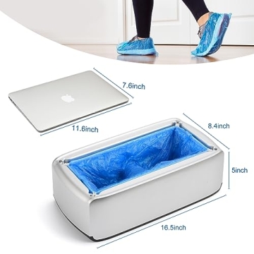 Automatic Shoe Cover Dispenser with 200 Disposable Covers