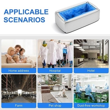 Automatic Shoe Cover Dispenser with 200 Disposable Covers