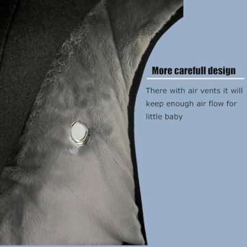 Car Seat Cover for Babies Winter - Baby Car Seat Covers Universal Cold Weather Shield,Warm and Cozy ...