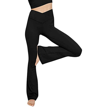 Stylish Bootleg Yoga Pants with V High Waist for Women