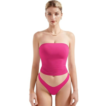 SUUKSESS Women Sexy Tube Top Summer Y2K Going Out Tops Casual Sleeveless Double Lined Basic Tank Top...