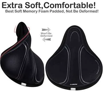 DAWAY C3 Memory Foam Bike Seat Cover for Comfort Pedaling