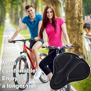 DAWAY C3 Memory Foam Bike Seat Cover for Comfort Pedaling