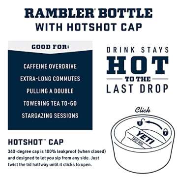 YETI Rambler 12 oz Bottle - Leakproof, Insulated, Ultimate Drinkware