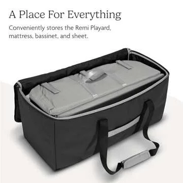 UPPAbaby Travel Bag for Remi Playard - Fits Playard, Mattress, Bassinet and Sheet - Easy-Carry Handles + Durable Design with TravelSafe Protection