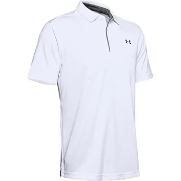 Under Armour Men's Tech Golf Polo XL White - Stylish Comfort