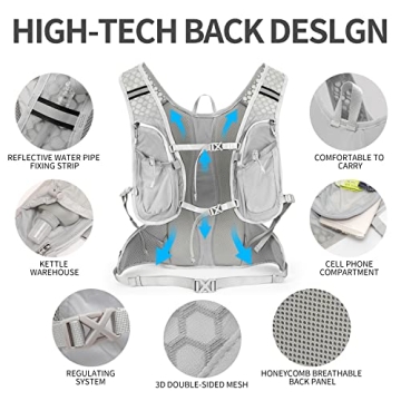 IX INOXTO Lightweight Hydration Pack Backpack for Outdoor Activities