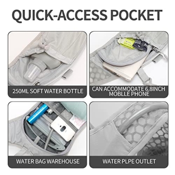 IX INOXTO Lightweight Hydration Pack Backpack for Outdoor Activities