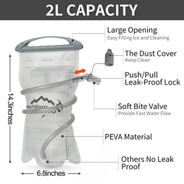 IX INOXTO Lightweight Hydration Pack Backpack for Outdoor Activities