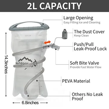IX INOXTO Lightweight Hydration Pack Backpack for Outdoor Activities