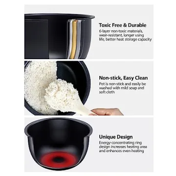 TOSHIBA Induction Rice Cooker - Low Carb 8 Functions