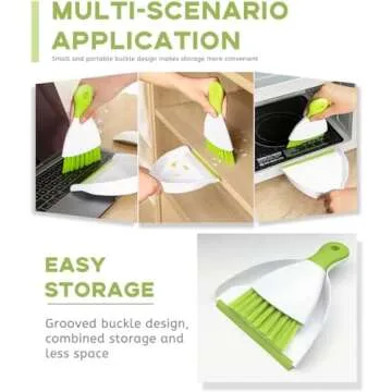 Dust pan Broom Brush Dustpan - Dustpan and Brush Set,Mini dust Pans with Brush,Dust Pan and Brush Set for Table, Key Board, Cat, Dog and Other Pets, Dust Pan Brush Nesting Tiny Cleaning Broom（Gray）