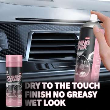 DONKEYPRO Polishing Cleaner for Car Interior Detailing、Rubber、Leather, 15 oz Aerosol Can (1)