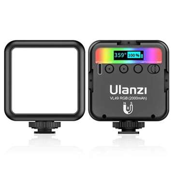 Ulanzi VL49 RGB LED Video Light - Versatile Lighting Solution
