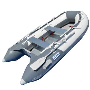 BRIS 10.8 ft Inflatable Boat - Durable Fishing Dinghy