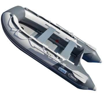 BRIS 10.8 ft Inflatable Boat for Fishing and Recreation