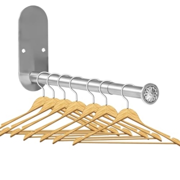 Retractable Clothes Hanger Storage Organizer - Stainless Steel