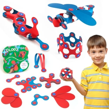Clixo Itsy Magnetic Toy for Kids - Flexible, Durable, Imagination-Boosting Magnet Building Toy. Educ...
