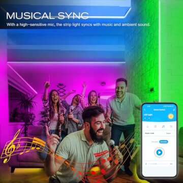 DAYBETTER RGB Led Light Strips Kit Compatible with Alexa and Google Assistant, Smart WiFi Led Strip Lights for Bedroom, Room, Decor, Kitchen, Home Party Decoration (100FT)