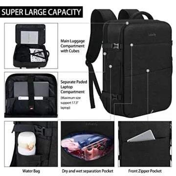 Versatile 40L Travel Approved Waterproof Backpack
