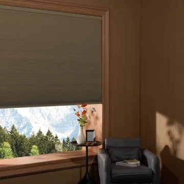 Boolegon Cordless Linen Honeycomb Blackout Shades Custom Size