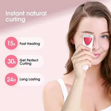 TOUCHBeauty Heated Eyelash Curler for Long Lasting Lashes