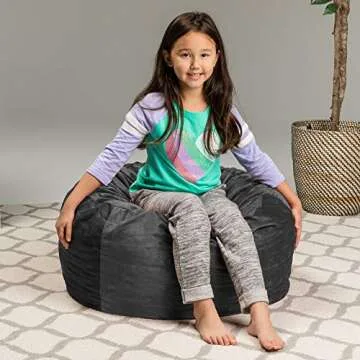 Sofa Sack - Plush, Ultra Soft Kids Bean Bag Chair - Memory Foam Bean Bag Chair with Microsuede Cover - Stuffed Foam Filled Furniture and Accessories for Kids Room