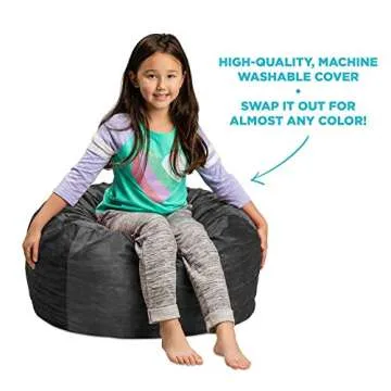 Sofa Sack - Plush, Ultra Soft Kids Bean Bag Chair - Memory Foam Bean Bag Chair with Microsuede Cover - Stuffed Foam Filled Furniture and Accessories for Kids Room