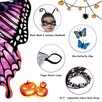 Tibeha Butterfly Costume for Girls with Accessories