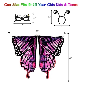 Tibeha Butterfly Costume for Girls with Accessories