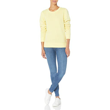 Shop Amazon Essentials Women's Comfort Crewneck Sweatshirt
