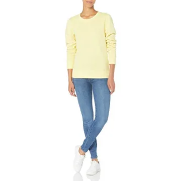 Shop Amazon Essentials Women's Comfort Crewneck Sweatshirt