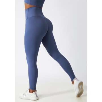 Yknktstc Womens Two Piece Tracksuit Set Long Sleeve Zipper Jacket with Athletic High Waist Leggings Workout Outfit S Blue