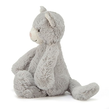 Jellycat Bashful Grey Kitty Stuffed Animal | Cuddle Buddy