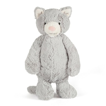 Jellycat Bashful Grey Kitty Stuffed Animal | Cuddle Buddy