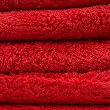 Chemical Guys Happy Ending Ultra Plush Edgeless Microfiber Towel, Red