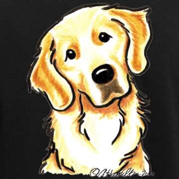 CafePress Golden Retriever Portrait Women's Dark Pajamas Womens Novelty Pajama Set, Comfortable PJ Sleepwear