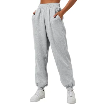 AUTOMET Women's Fashion Sweatpants - Baggy Cotton Joggers for Trendy Comfort