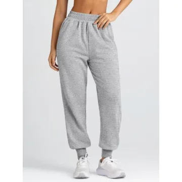 AUTOMET Women's Stylish Baggy Lounge Sweatpants with Pockets