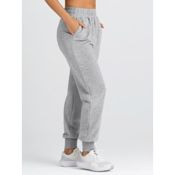 AUTOMET Women's Stylish Baggy Lounge Sweatpants with Pockets