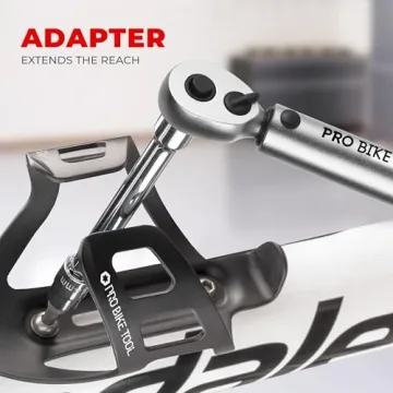 PRO BIKE TOOL 1/4 Inch Drive Click Bicycle Torque Wrench Set – 2 to 20 Nm – Maintenance Kit for Road and Mountain Bikes - Includes Allen and Torx Screws, Extension Bar and Storage Box - ISO Certified