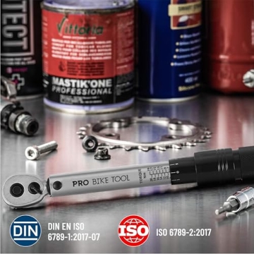 PRO BIKE TOOL 1/4 Inch Drive Click Bicycle Torque Wrench Set – 2 to 20 Nm – Maintenance Kit for Road and Mountain Bikes - Includes Allen and Torx Screws, Extension Bar and Storage Box - ISO Certified